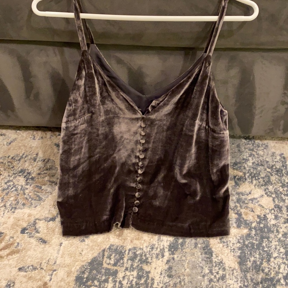Velour tank top